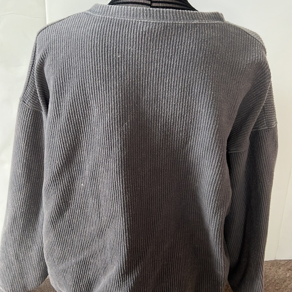 VS PINK corduroy long sleeve crew - Picture 5 of 6